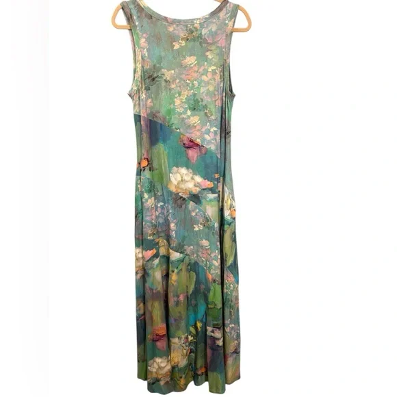 NWOT Soft Surroundings Santiago Lakeview Sleeveless Maxi Dress Women’s Medium - Picture 3 of 9